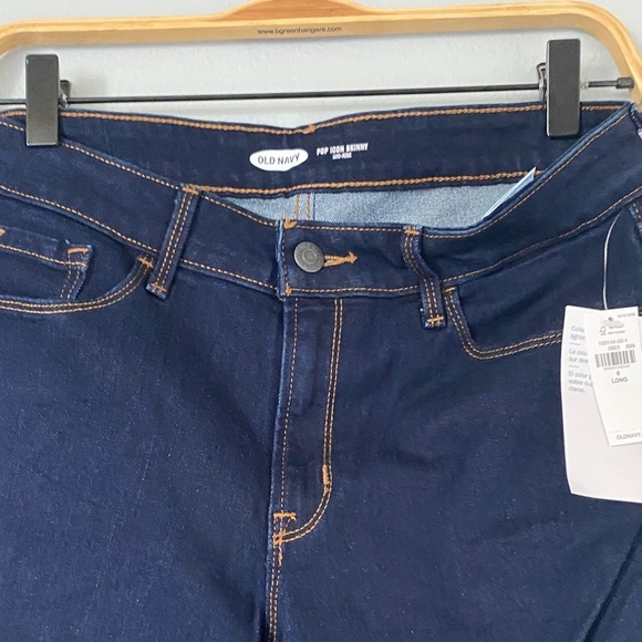 NWT Old Navy Women's Dark Indigo Skinny Jeans - Picture 5 of 9